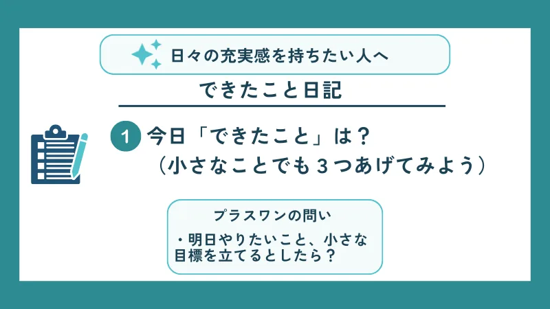 できたこと日記｜日々の充実感を持ちたい人へ